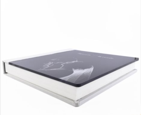 Álbuns fotográficos de casamento com capa de cristal