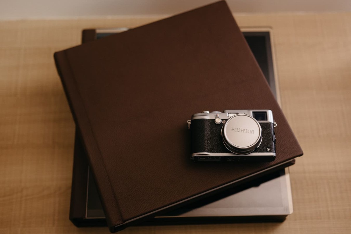 Álbuns fotográficos em couro para casamento em recife