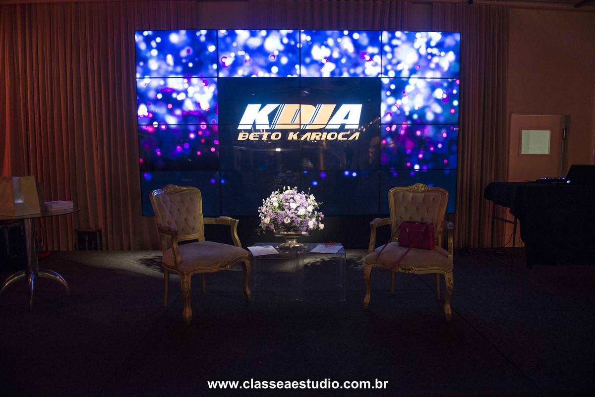 Dj Beto Karioca na palestra de casamento no buffet La Salle.