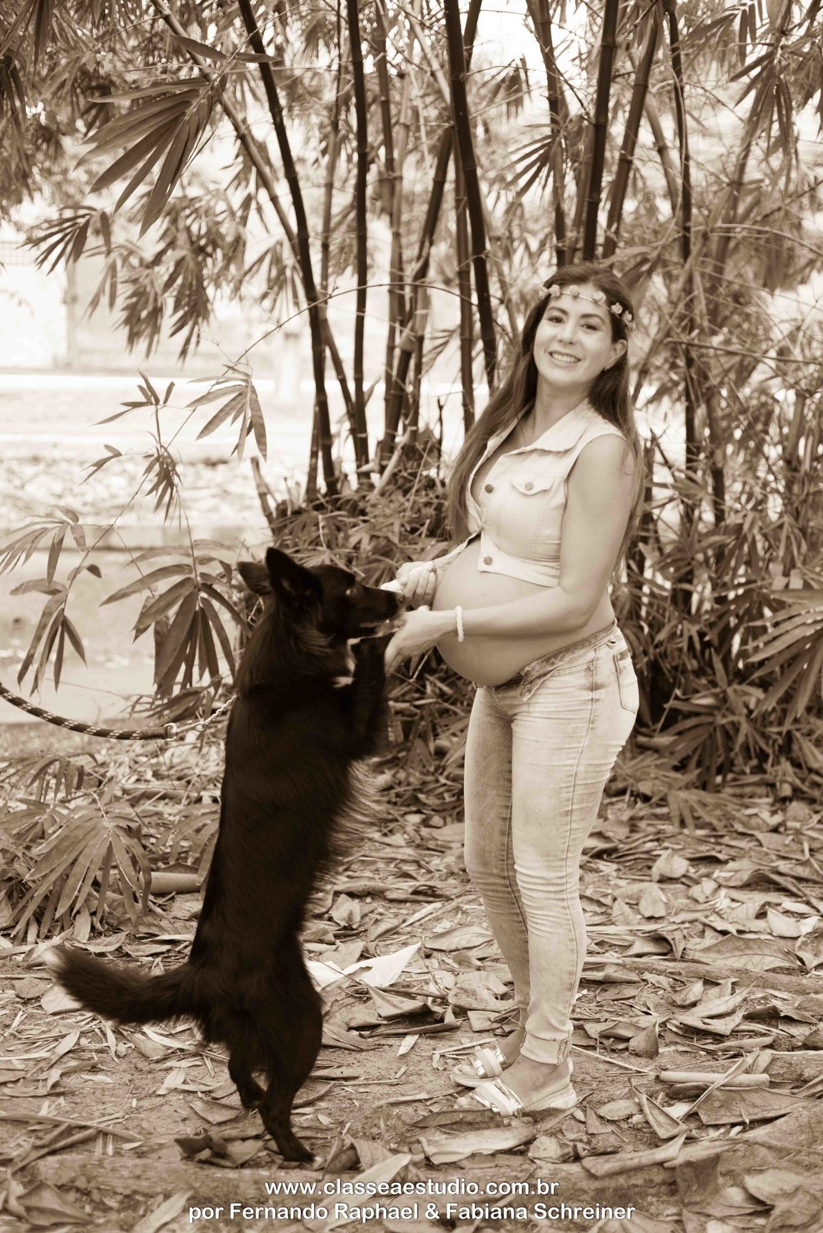 bookfotografico de gravida no estudio