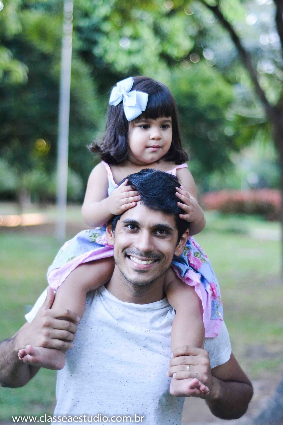 ensaio fotográfico de família no parque