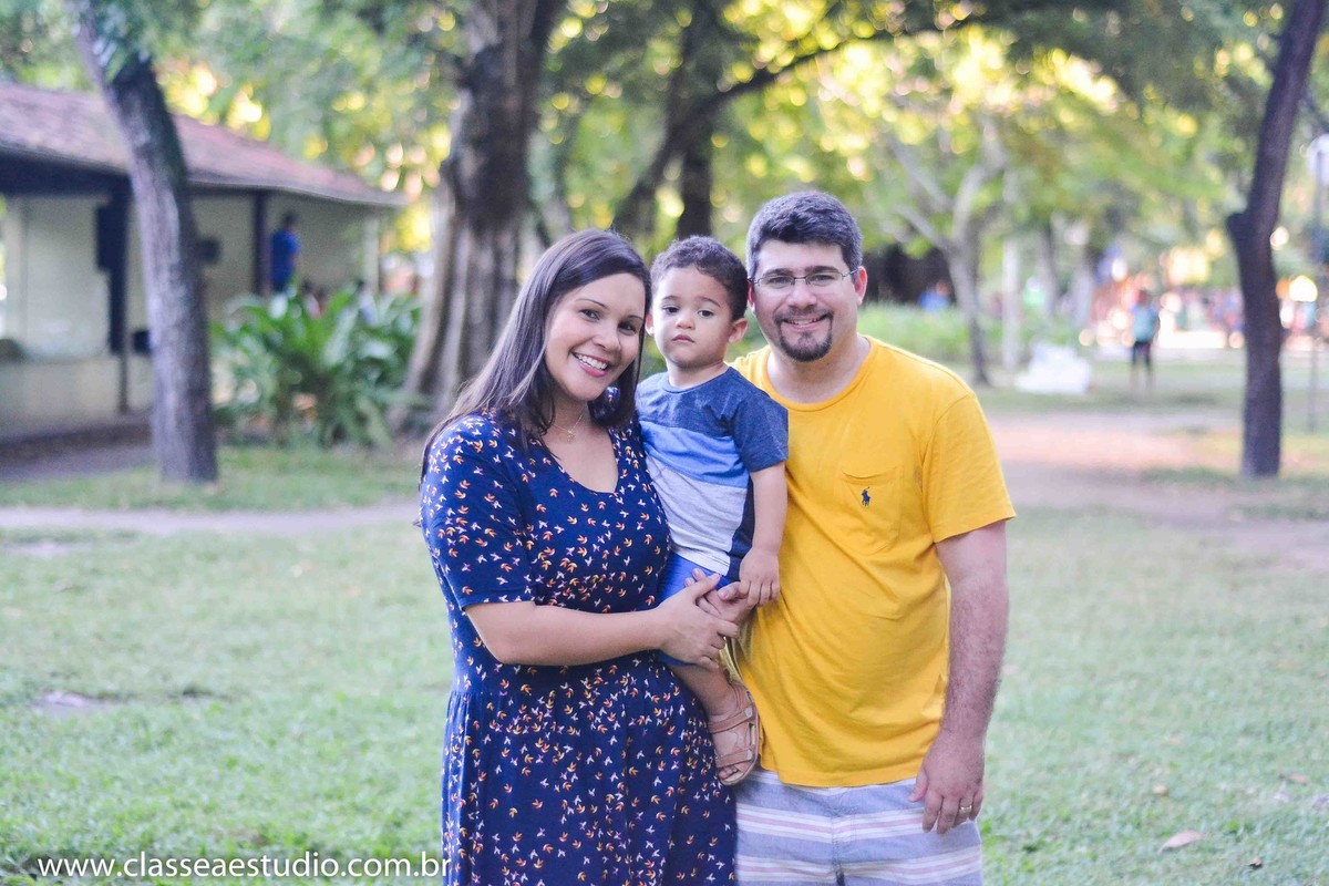 book fotográfico de família no parque