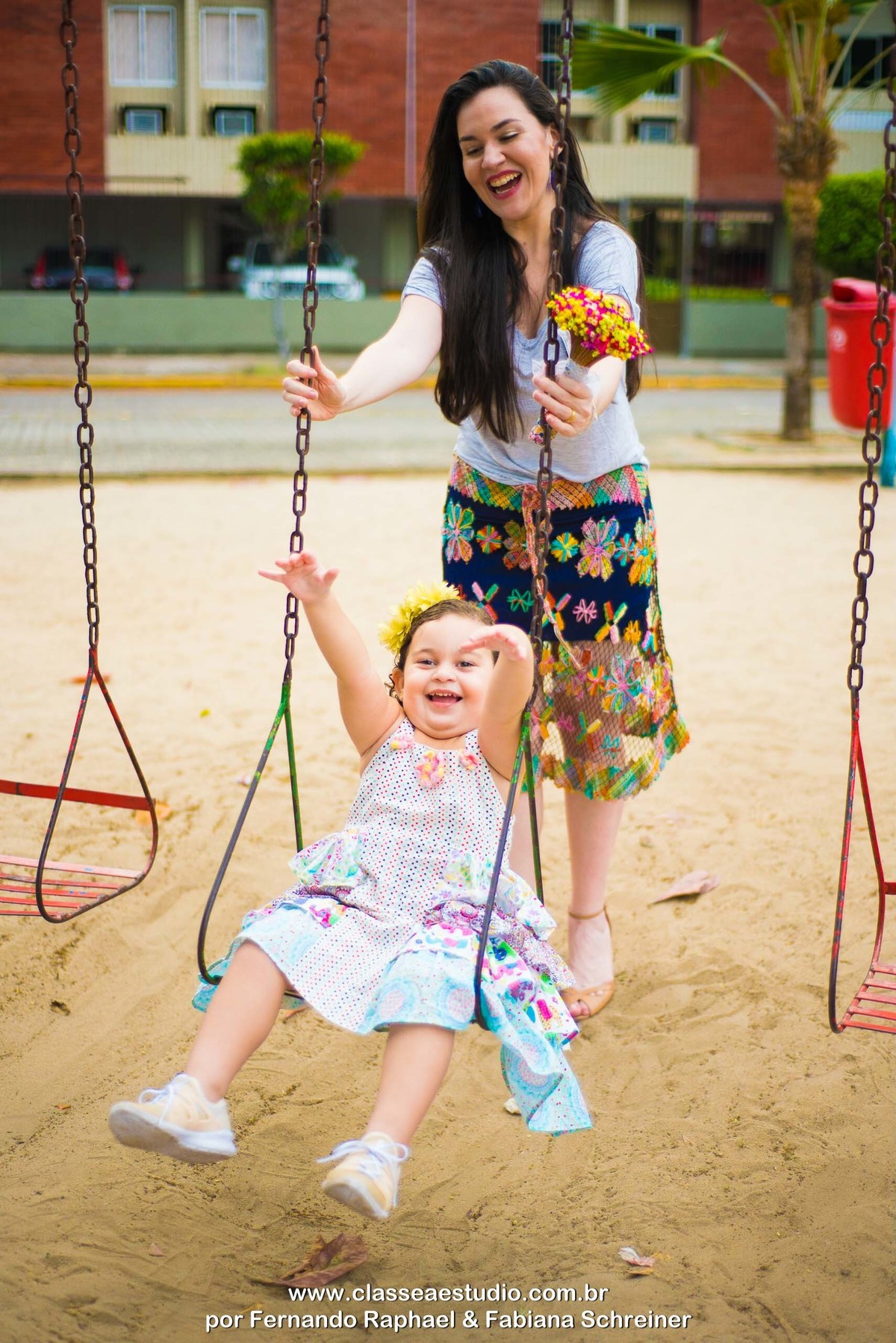 book fotográfico de mãe e filha