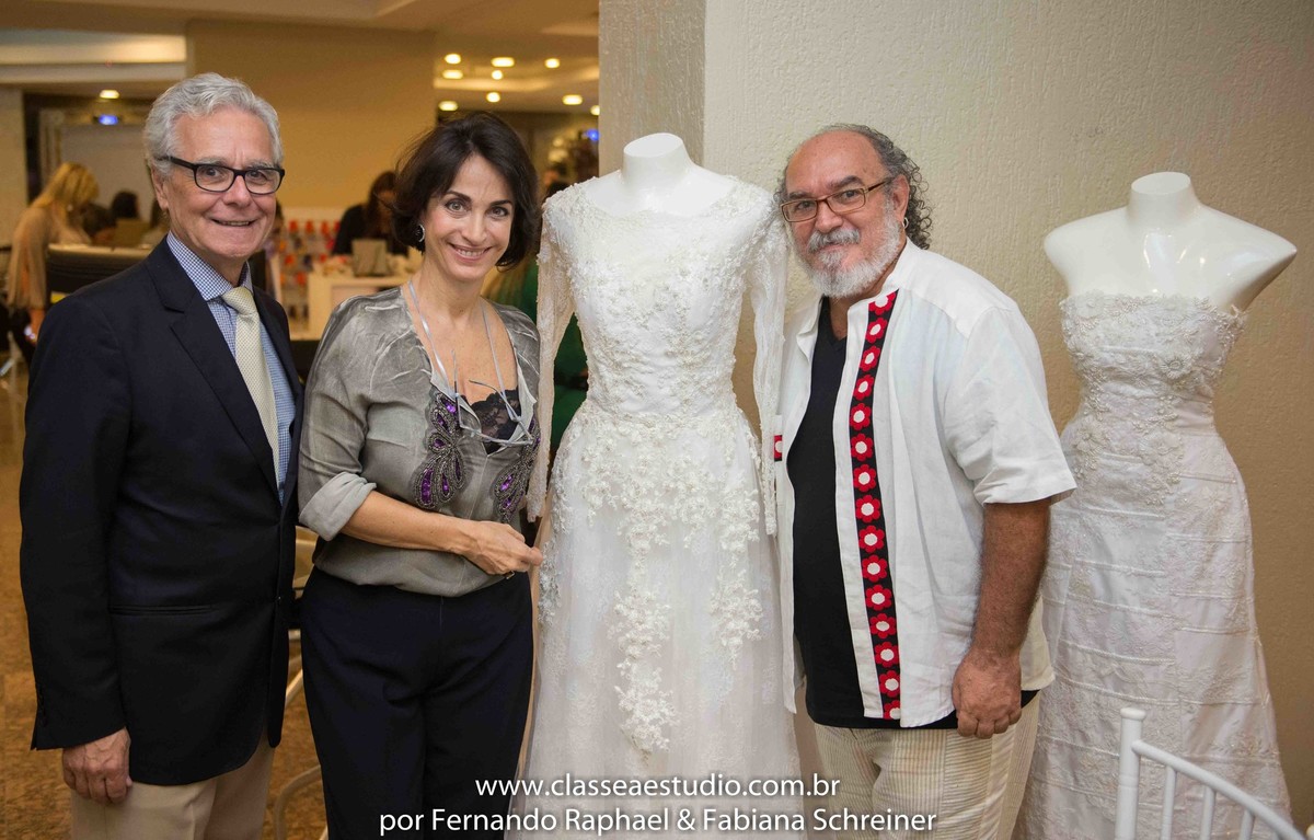 Lounge do estilista Jan Souza com Claudia Matarazzo e Mario Ameni no salão de noivas e festas wedding day