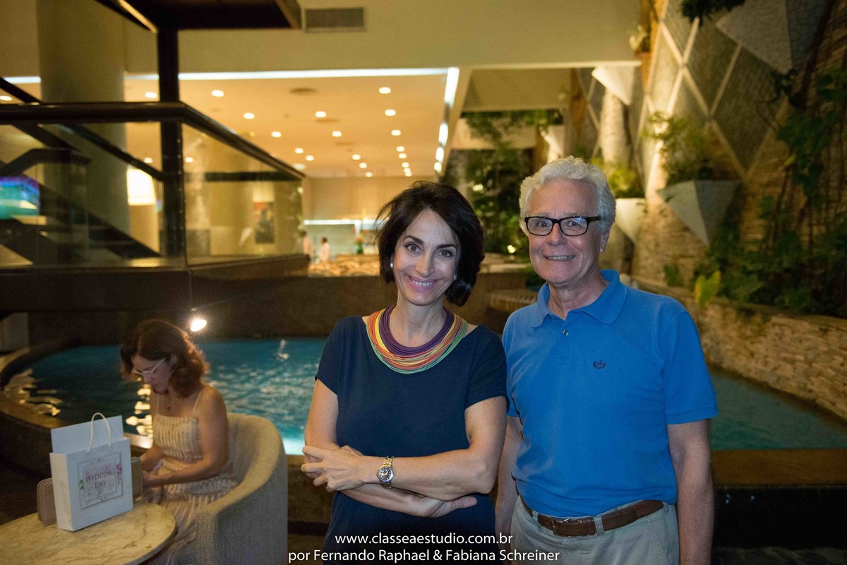 Mario Ameni e Claudia Matarazzo no salão de noivas e festas wedding day