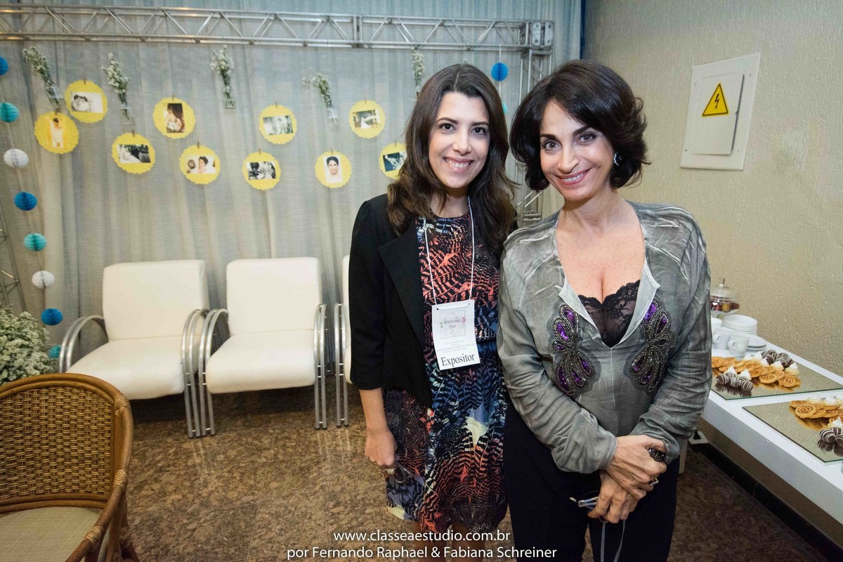 Barbara anfitriã do Hotel Grand Mercure Atlante Plaza e Claudia Matarazzo no salão de noivas e festas wedding day