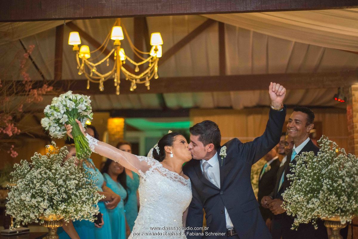 o beijo do casamento