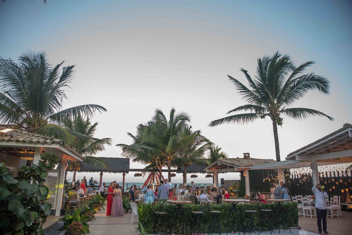 por do sol no casamento