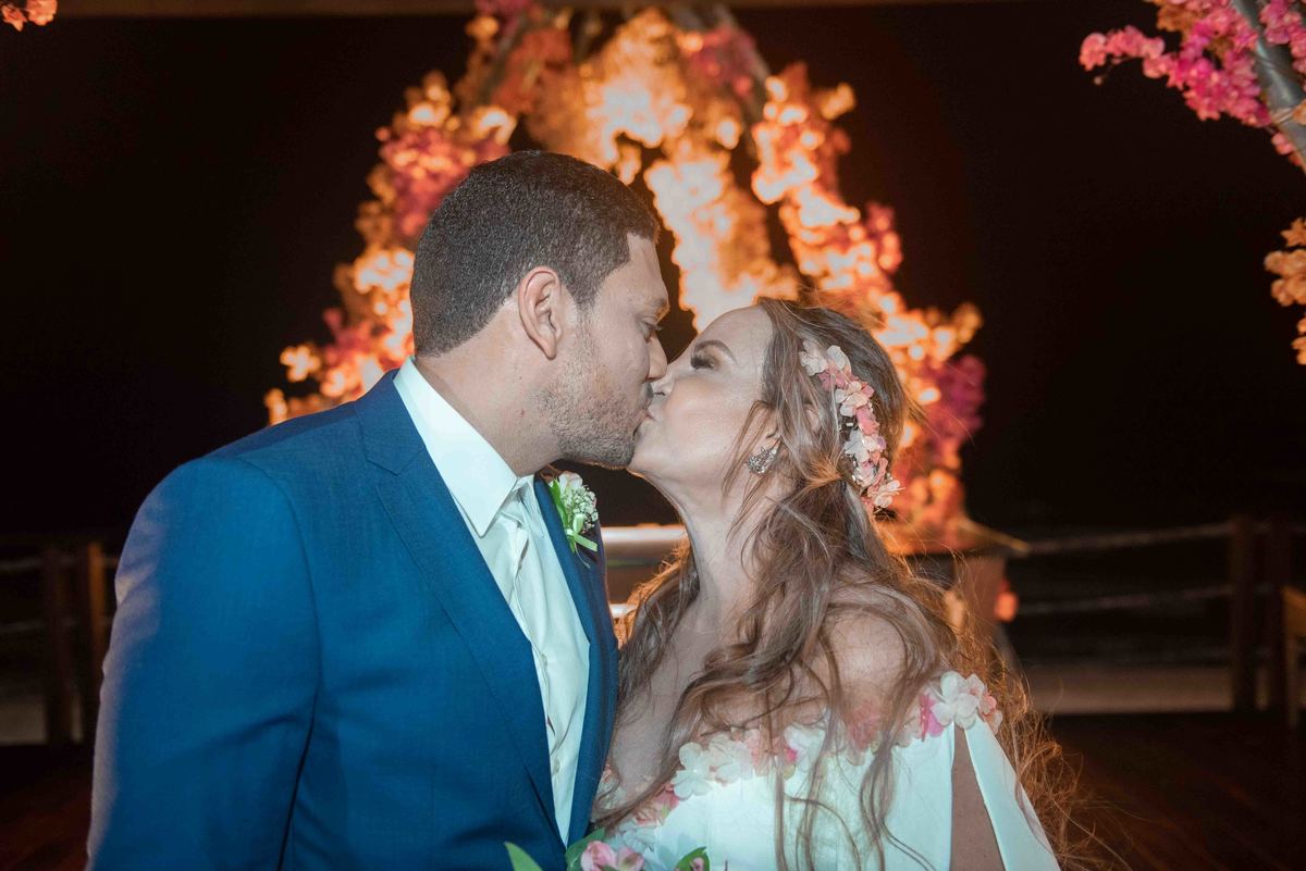 beijo de casamento