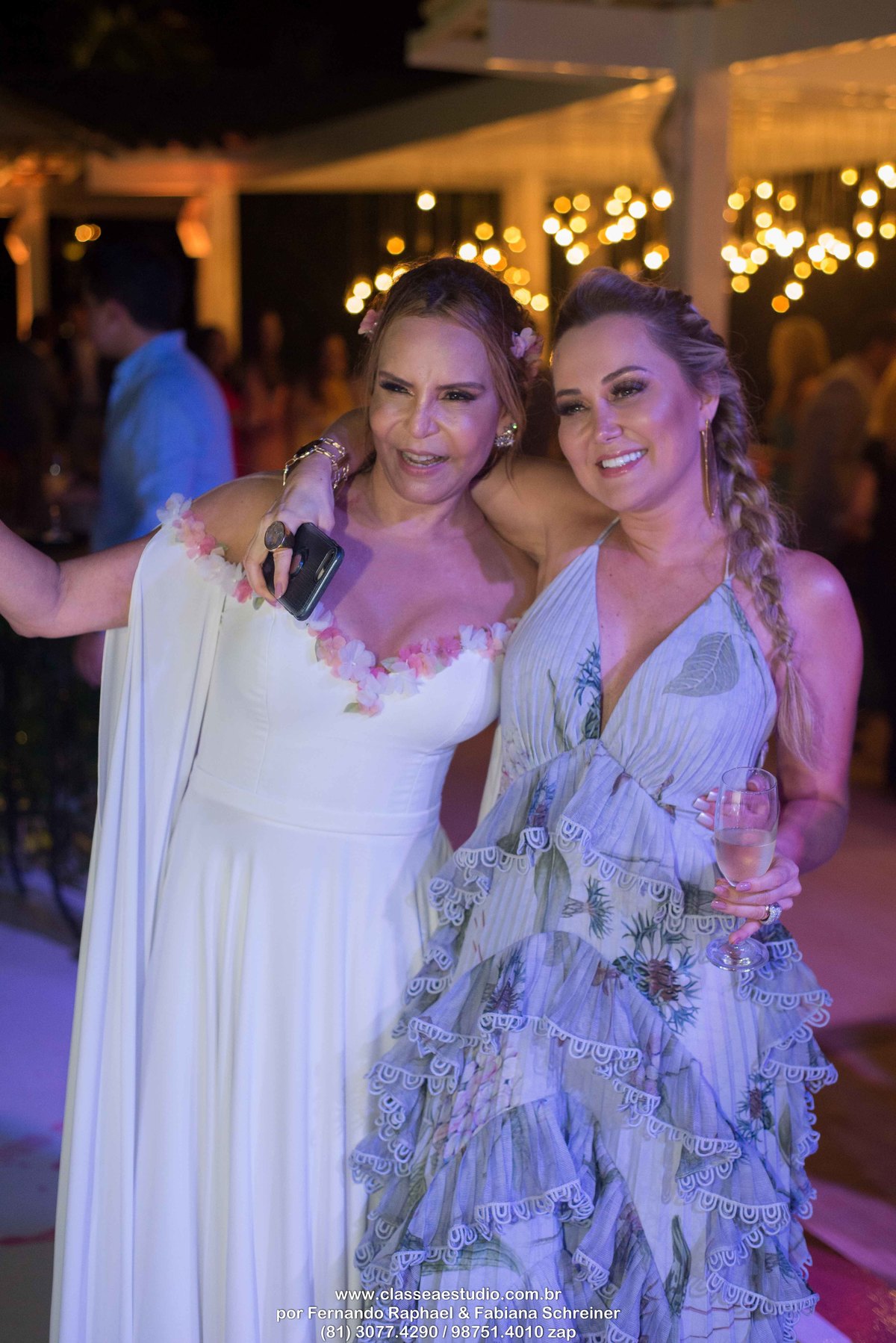 noiva com convidados