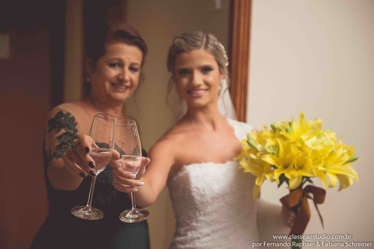 a noiva no making off