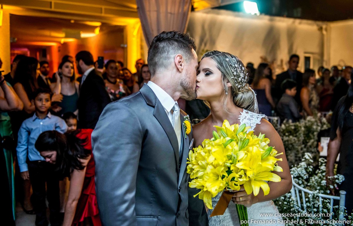 o beijo de casamento