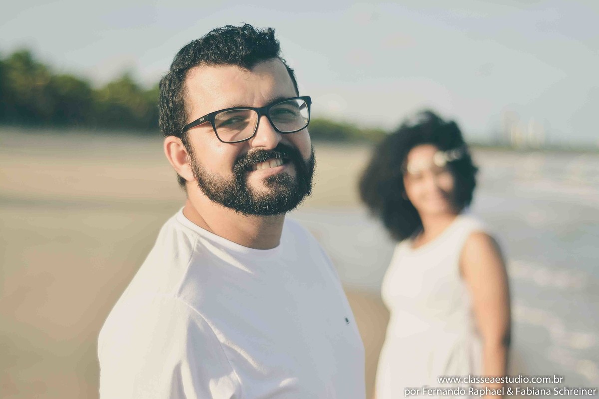 ensaio fotografico de casal na praia