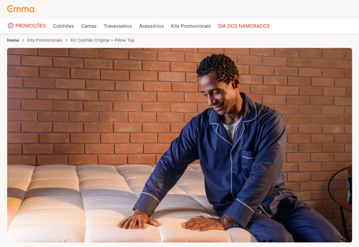 Fotos publicitárias para Emma Colchões