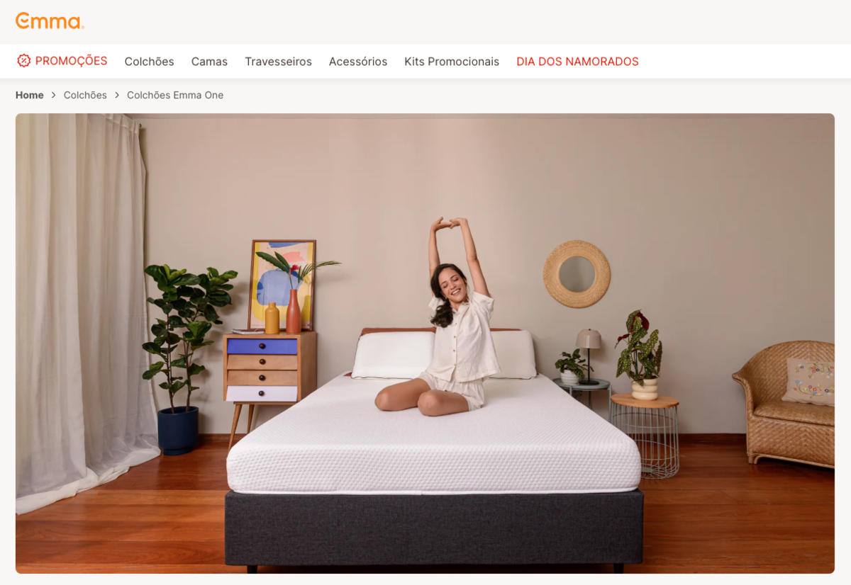 Fotos publicitárias para Emma Colchões