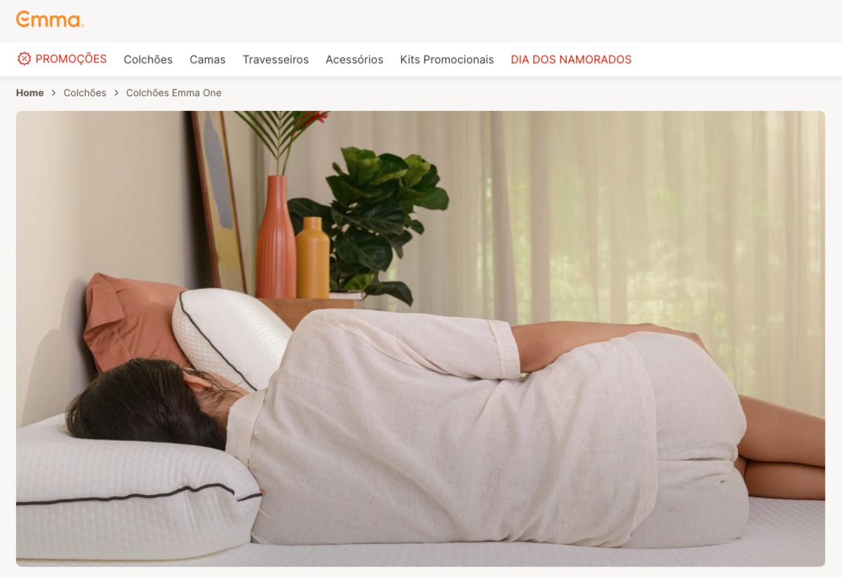 Fotos publicitárias para Emma Colchões