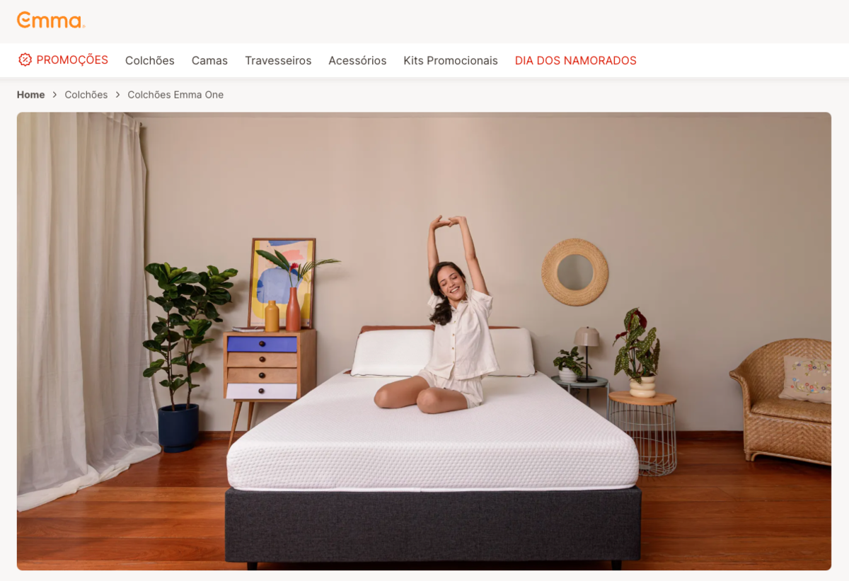 Fotos publicitárias para Emma Colchões
