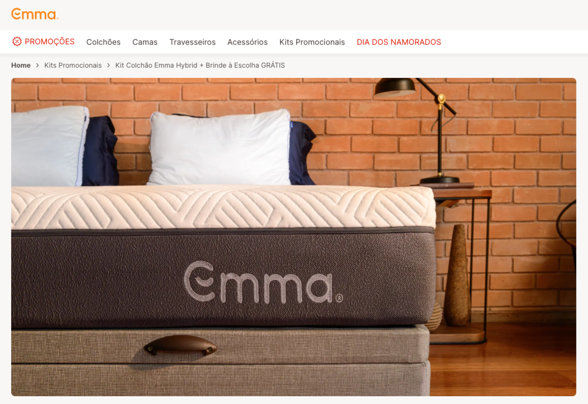 Fotos publicitárias para Emma Colchões