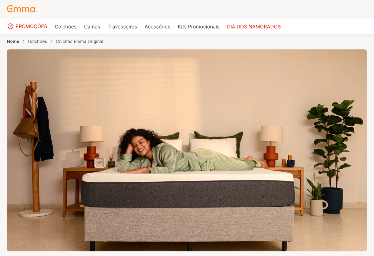 Fotos publicitárias para Emma Colchões