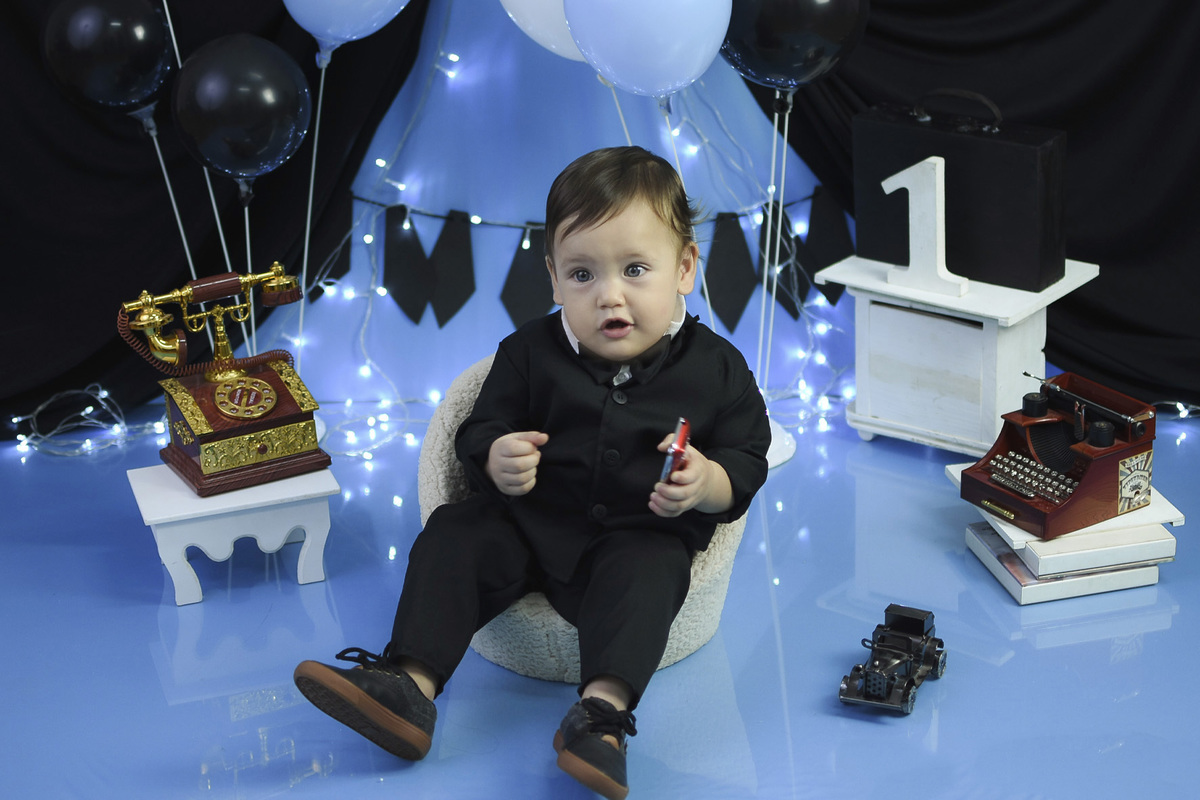 João Gabriel na poltrona do chefe