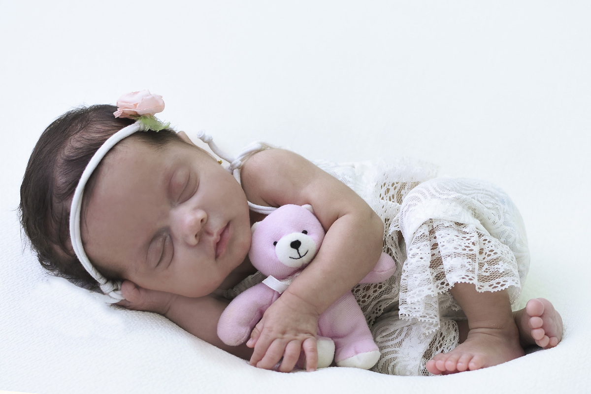 Bella e o seu ursinho