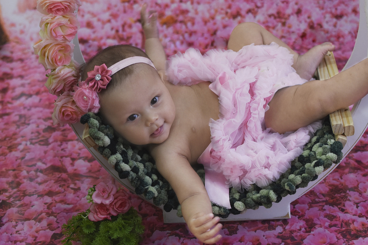 Clarice  4 meses de braços aberto 