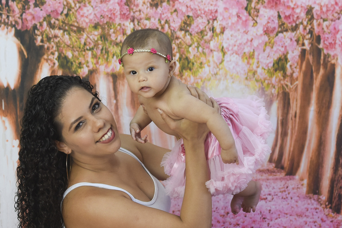 Clarice com a sua mamãe