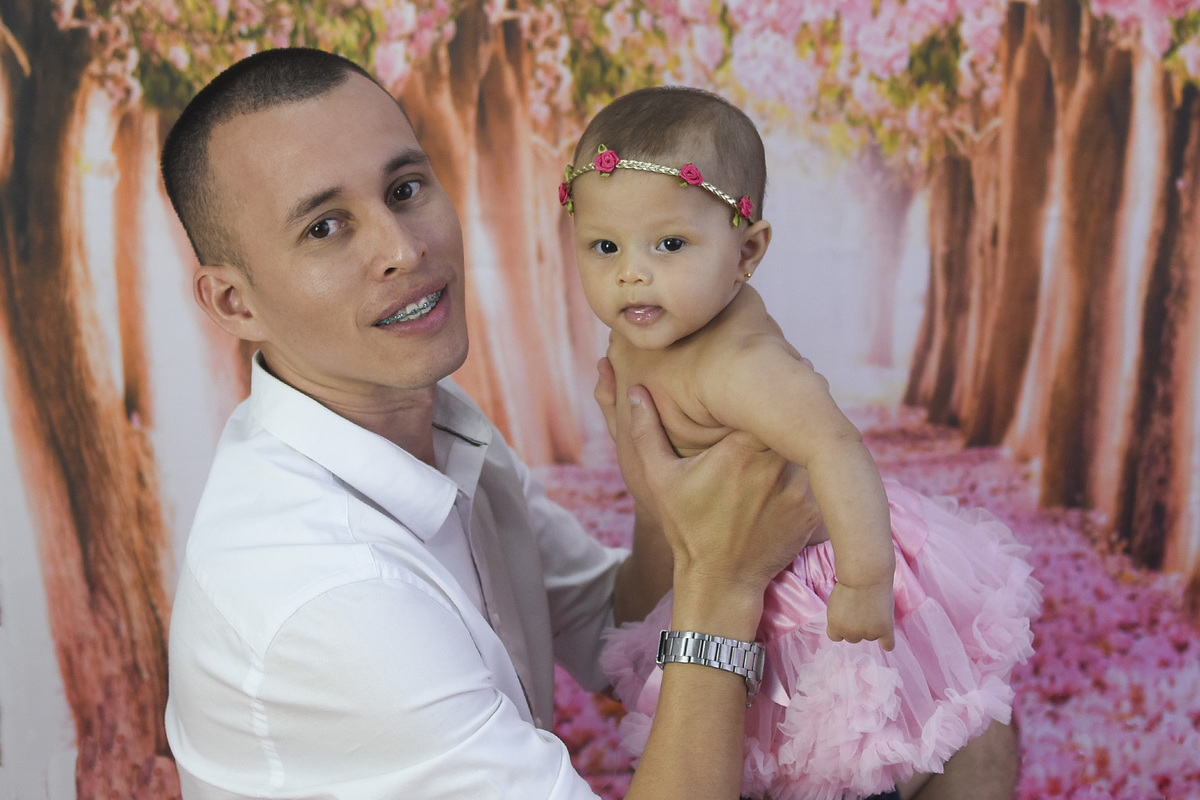 Clarice  com o seu papai