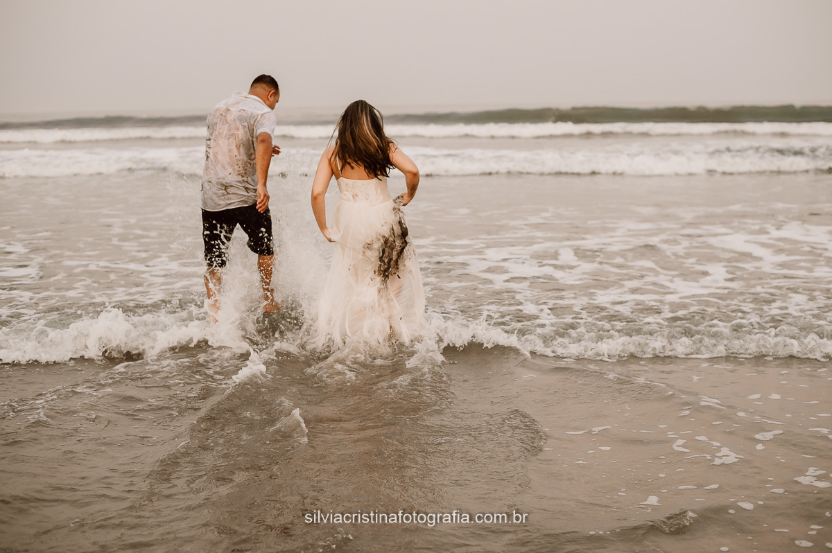 Ensaio de Casal na praia Iporanga/SP