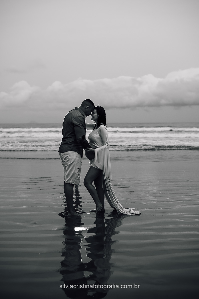 Ensaio de Grávida na Praia