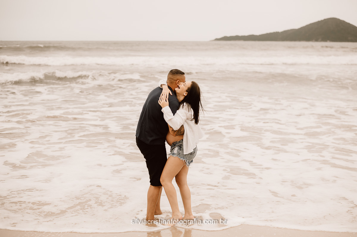 Ensaio de Grávida na Praia