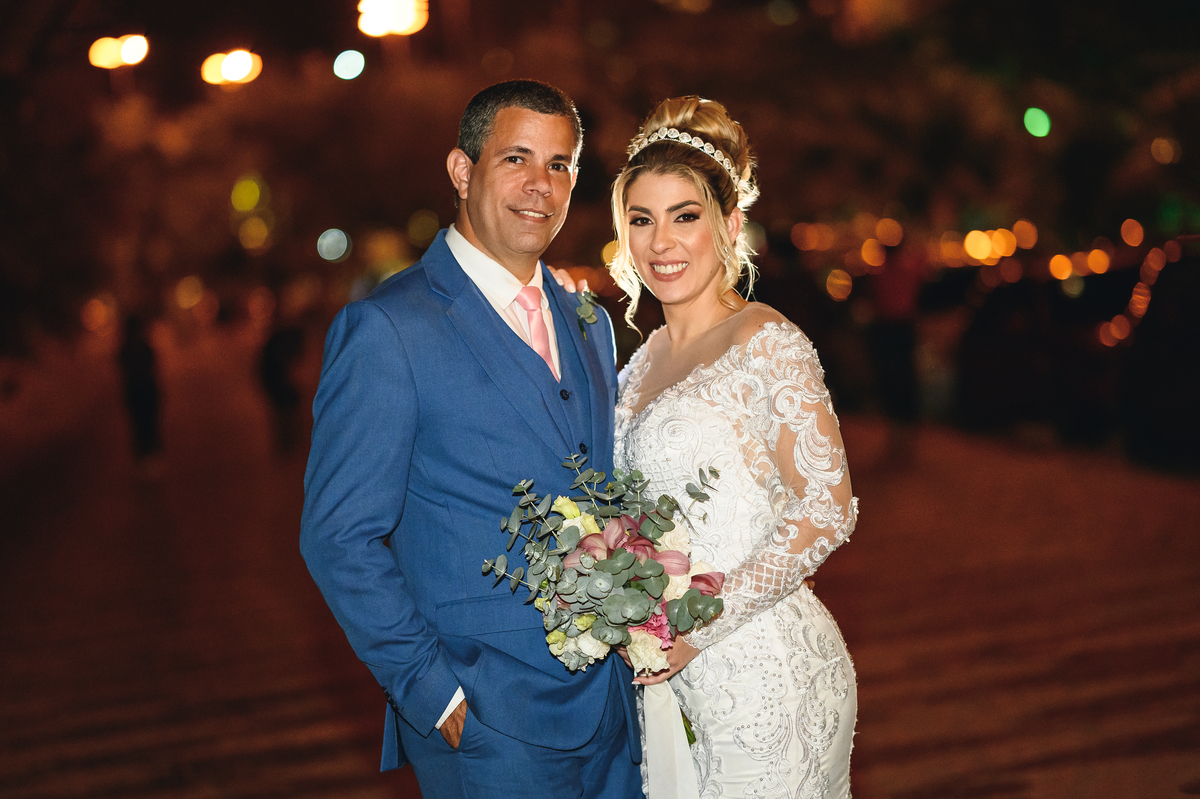 fotografia de casamento noturna