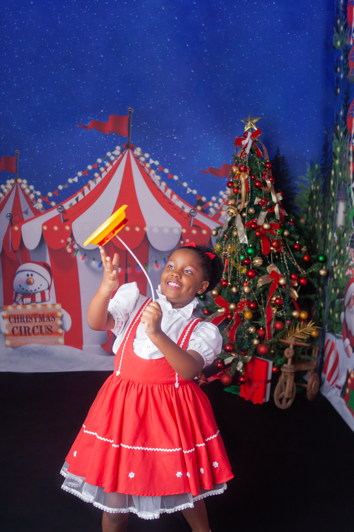 Sessão de fotos do Natal Circense 2022 no Bairro de Campo Grande -RJ 
