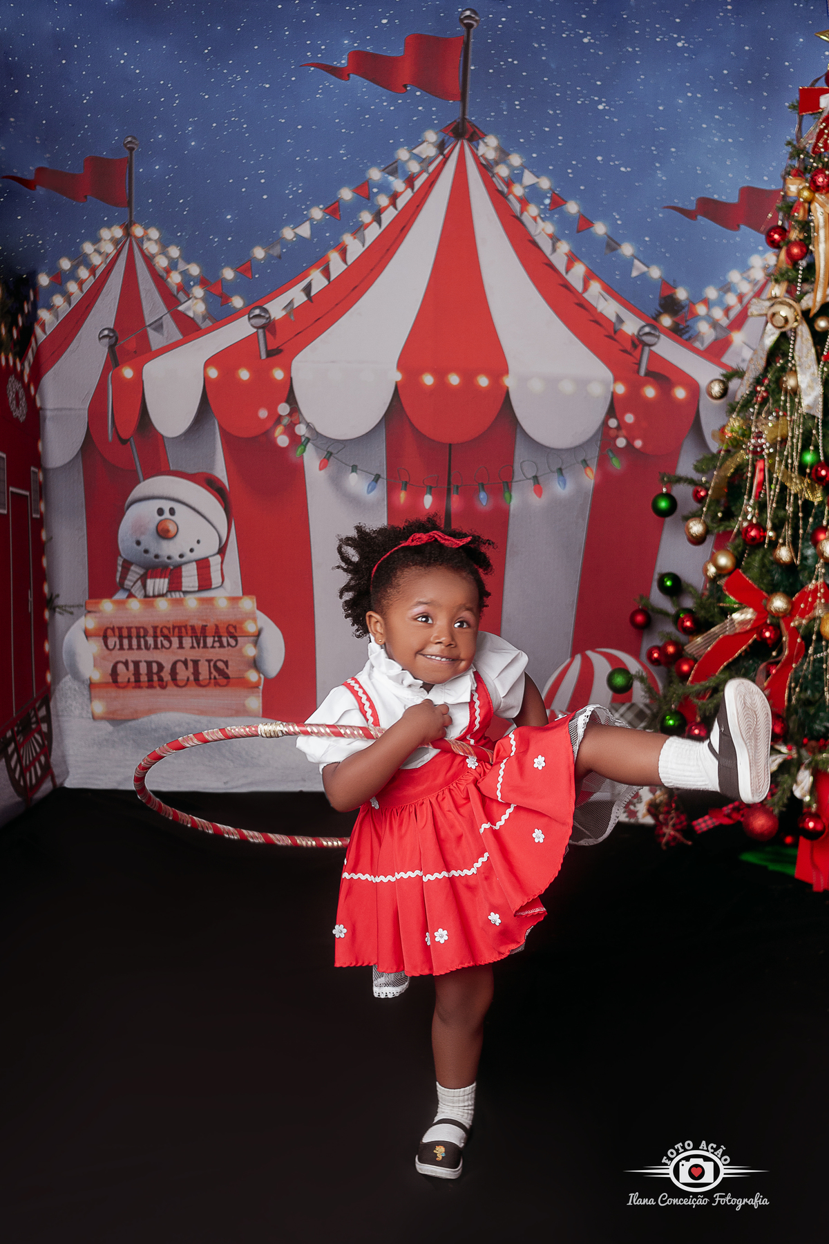 Sessão de fotos do Natal Circense 2022 no Bairro de Campo Grande -RJ 