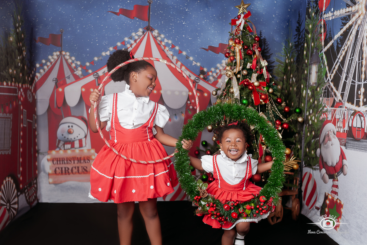 Sessão de fotos do Natal Circense 2022 no Bairro de Campo Grande -RJ 