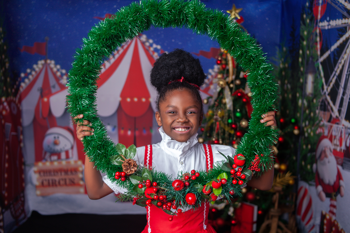 Sessão de fotos do Natal Circense 2022 no Bairro de Campo Grande -RJ 