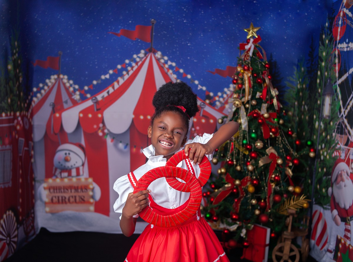 Sessão de fotos do Natal Circense 2022 no Bairro de Campo Grande -RJ 