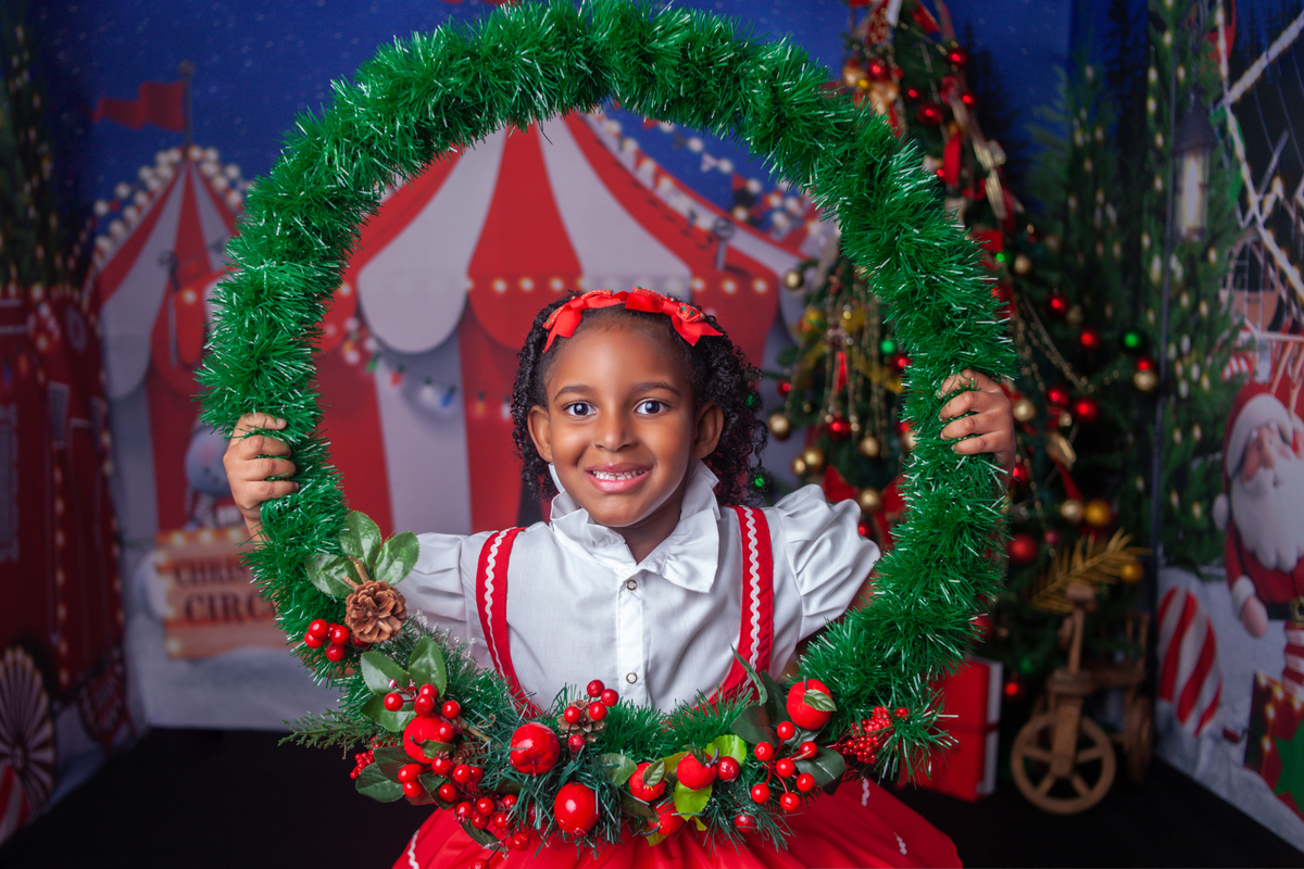 Sessão de fotos do Natal Circense 2022 no Bairro de Campo Grande -RJ 
