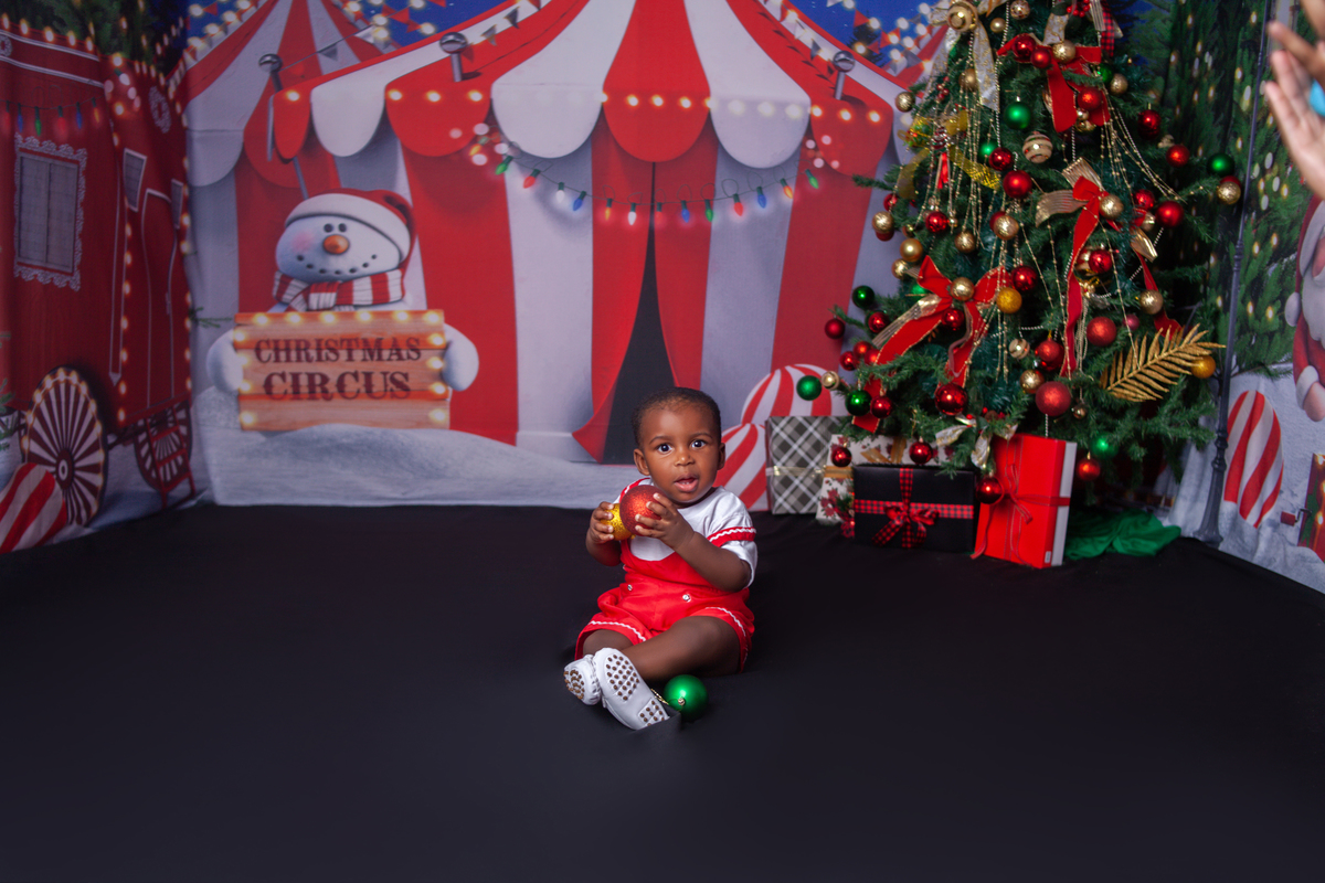 Sessão de fotos do Natal Circense 2022 no Bairro de Campo Grande -RJ 