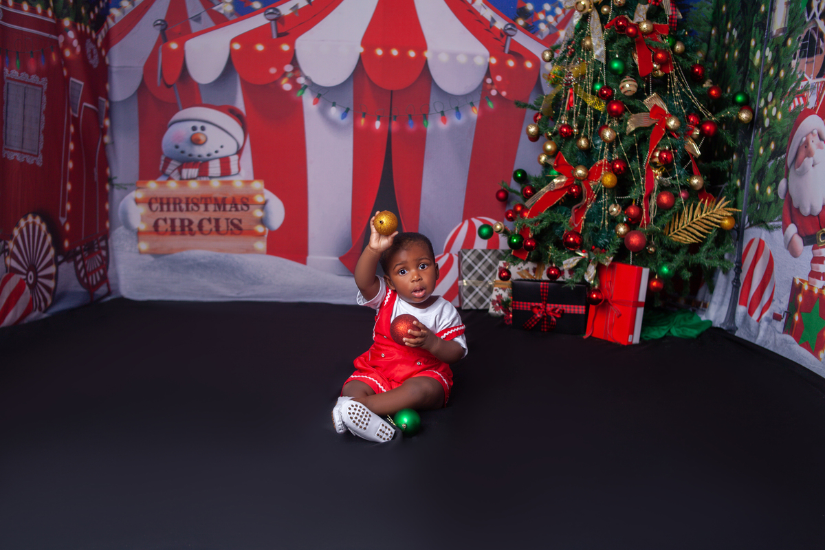 Sessão de fotos do Natal Circense 2022 no Bairro de Campo Grande -RJ 