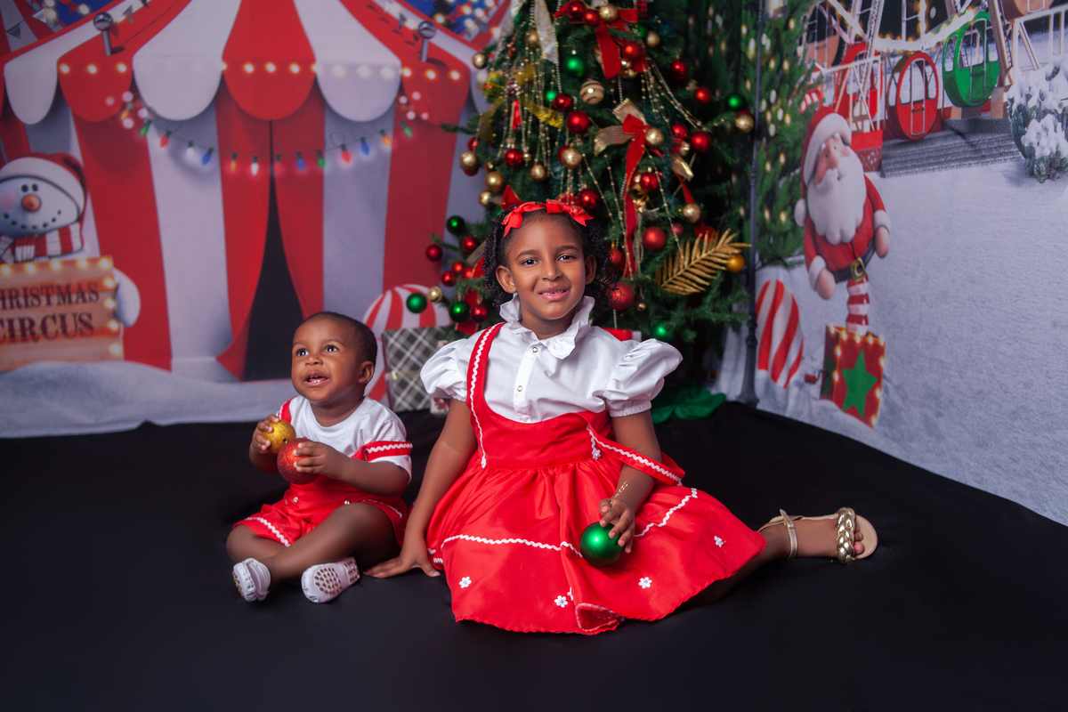 Sessão de fotos do Natal Circense 2022 no Bairro de Campo Grande -RJ 