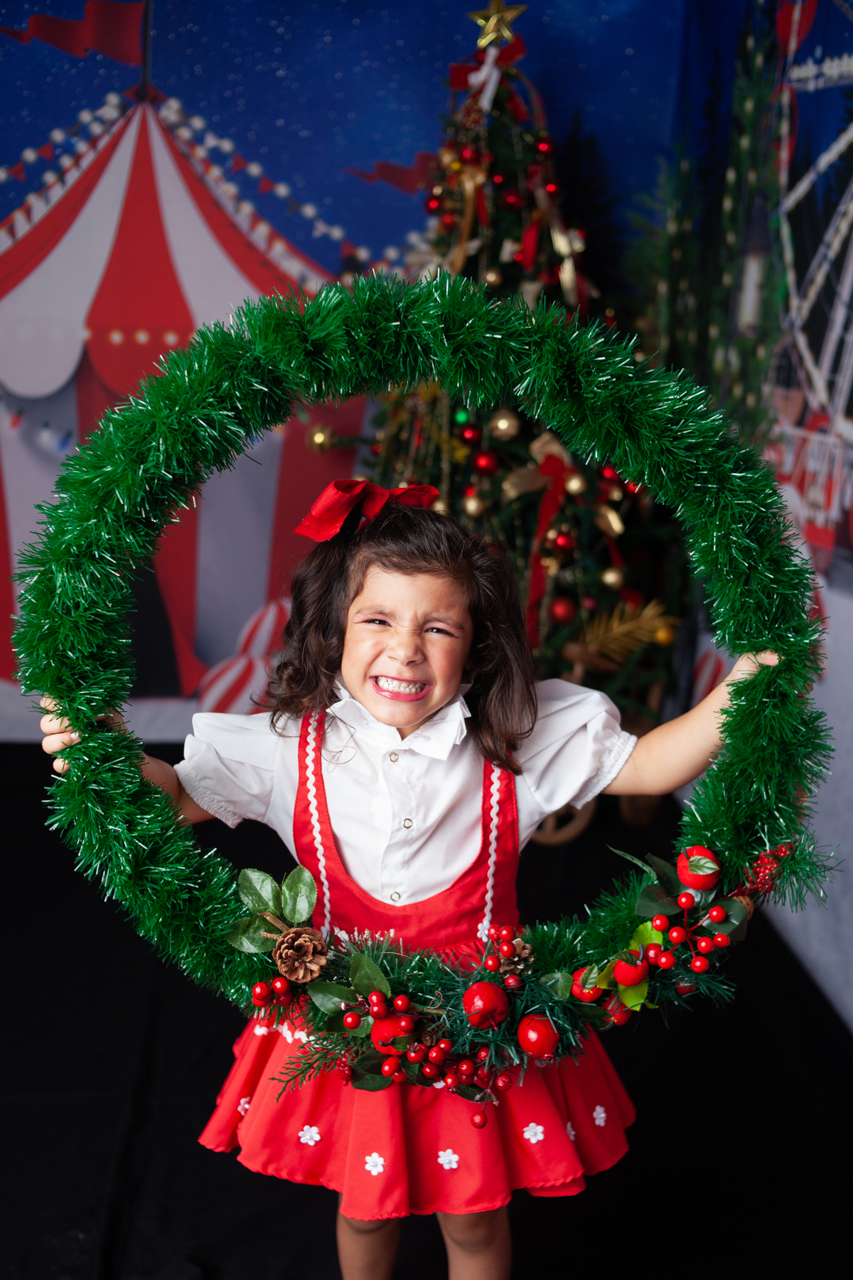 Sessão de fotos do Natal Circense 2022 no Bairro de Campo Grande -RJ 