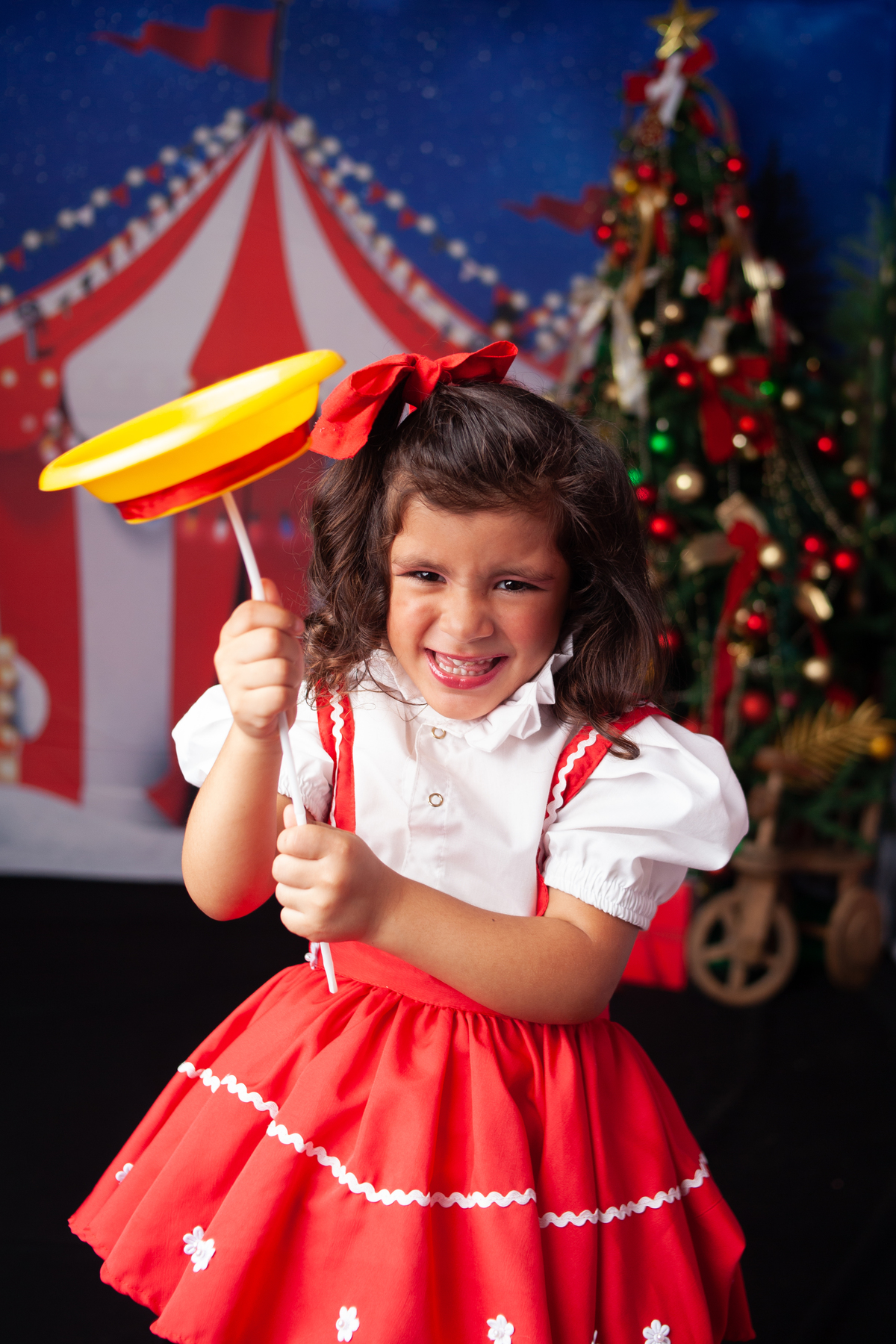 Sessão de fotos do Natal Circense 2022 no Bairro de Campo Grande -RJ 