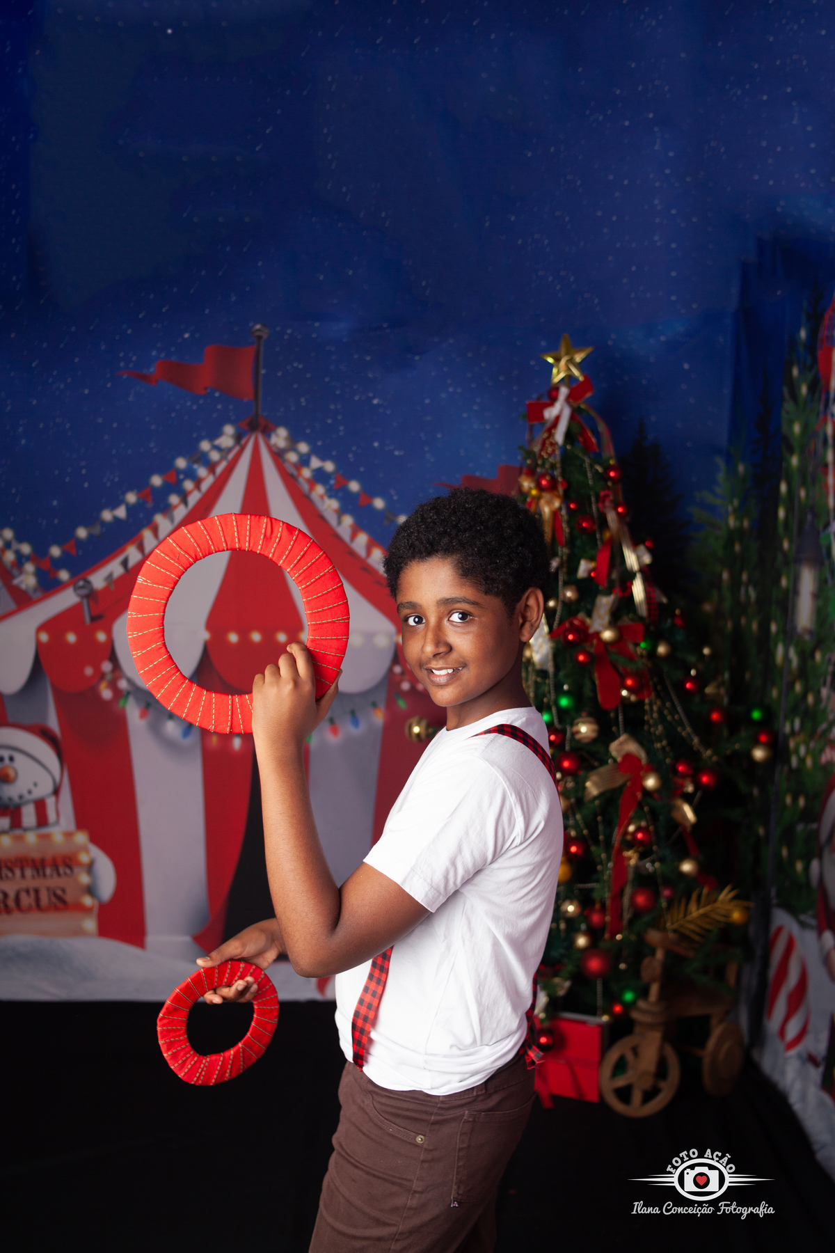 Sessão de fotos do Natal Circense 2022 no Bairro de Campo Grande -RJ 