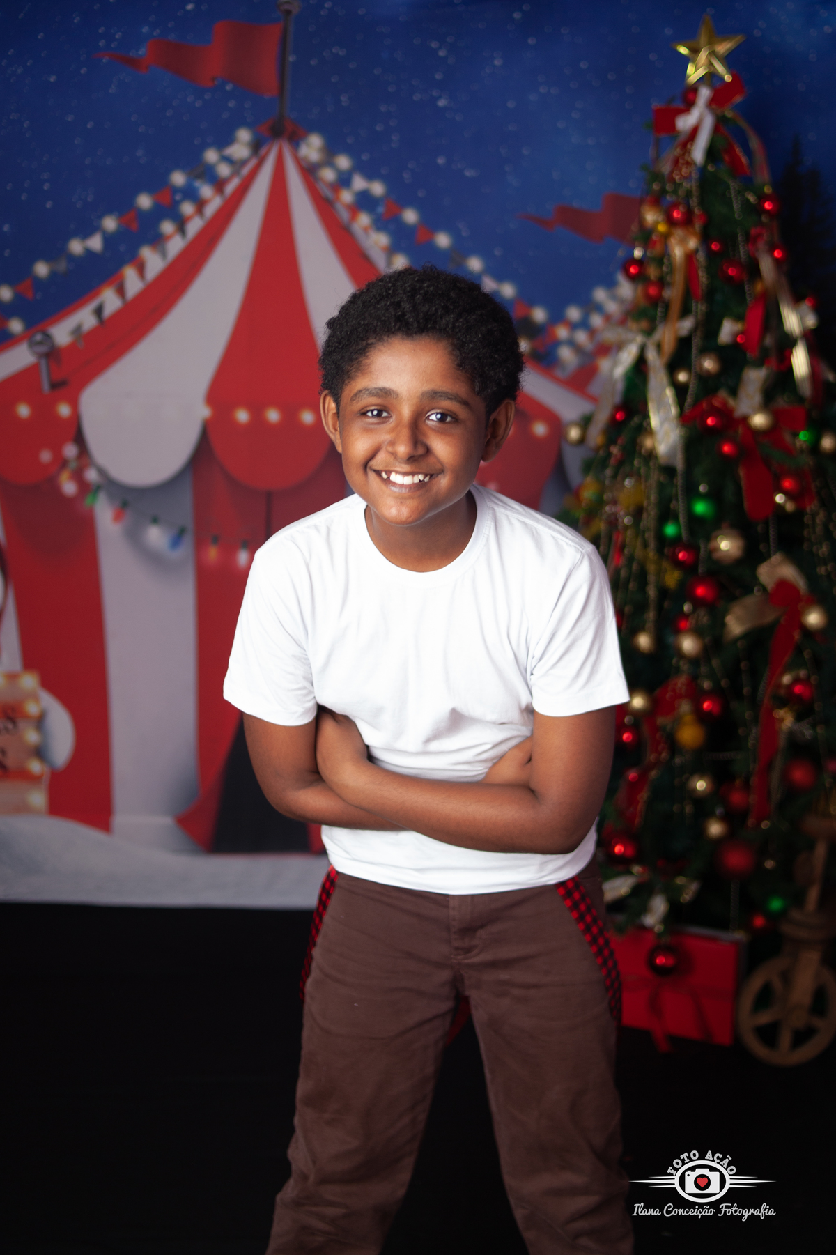 Sessão de fotos do Natal Circense 2022 no Bairro de Campo Grande -RJ 