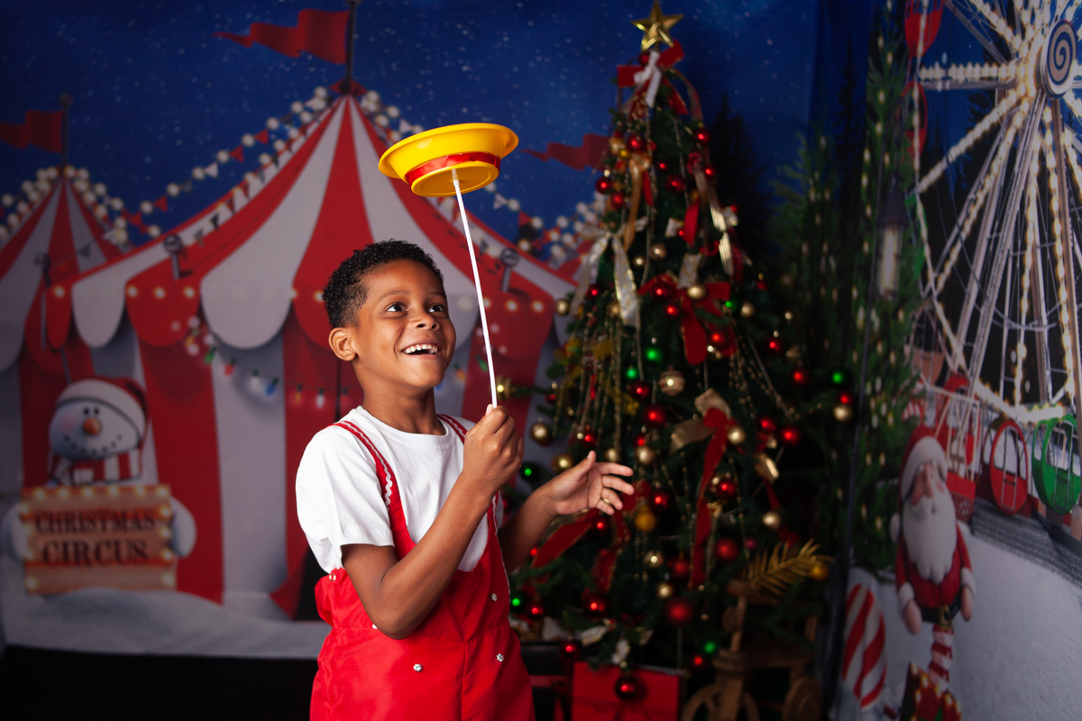 Sessão de fotos do Natal Circense 2022 no Bairro de Campo Grande -RJ 