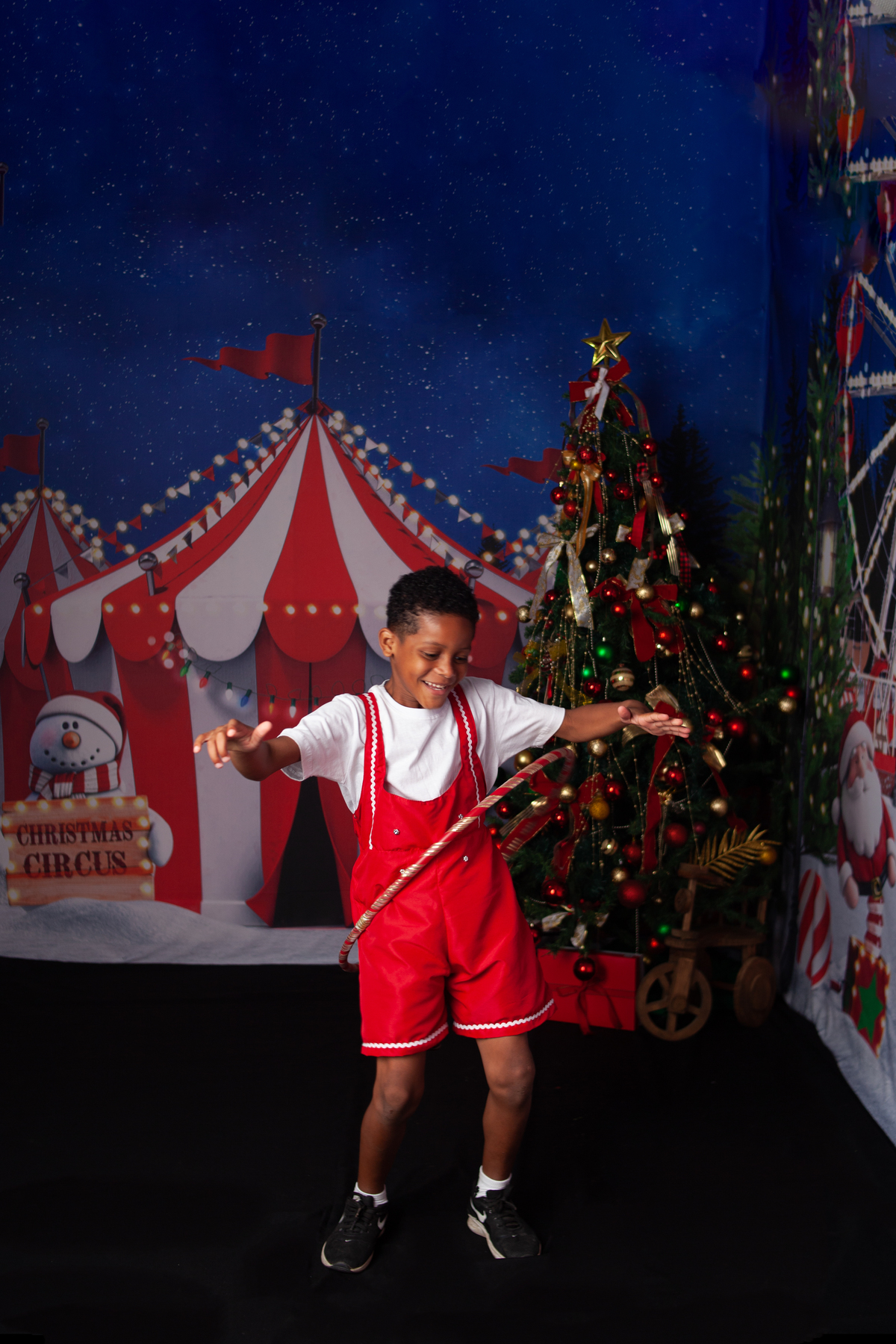 Sessão de fotos do Natal Circense 2022 no Bairro de Campo Grande -RJ 