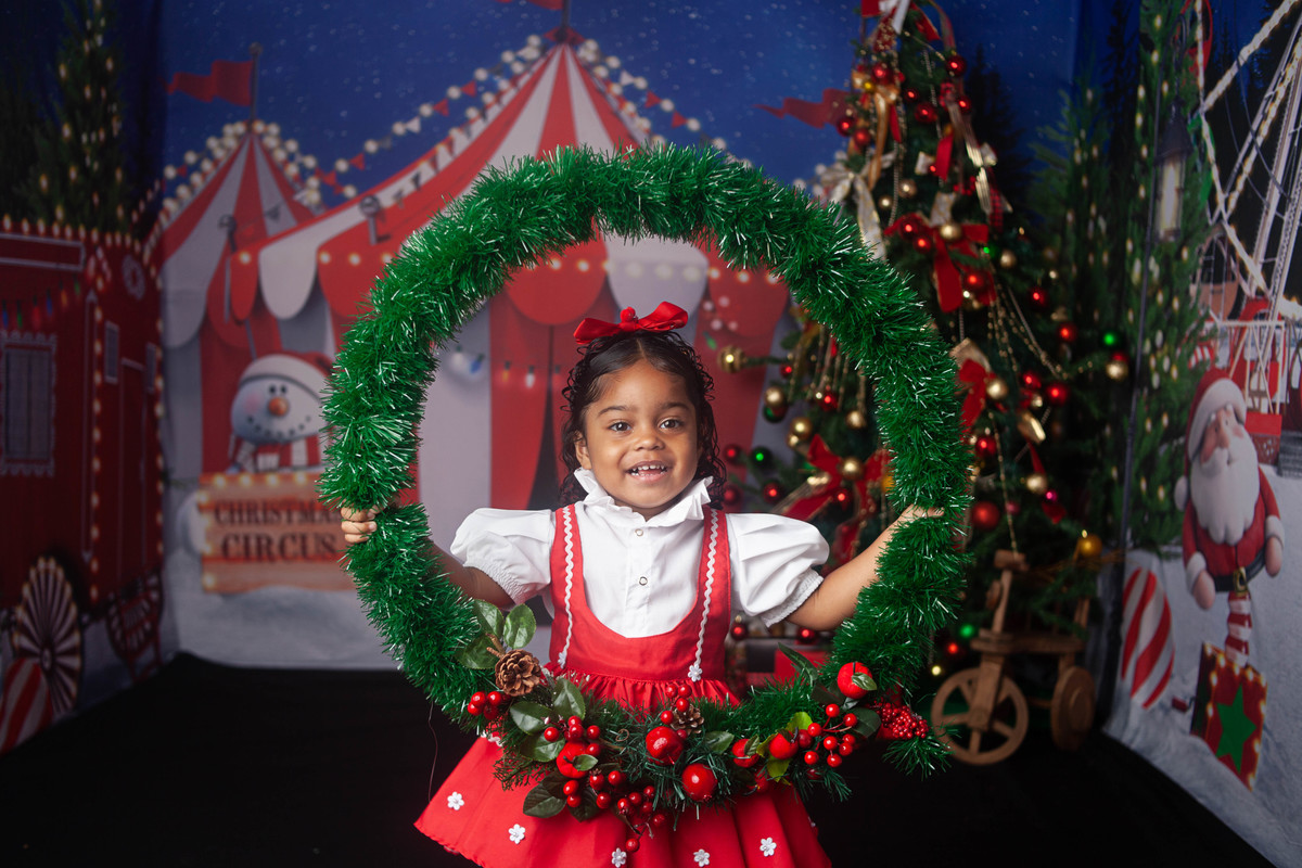 Sessão de fotos do Natal Circense 2022 no Bairro de Campo Grande -RJ 