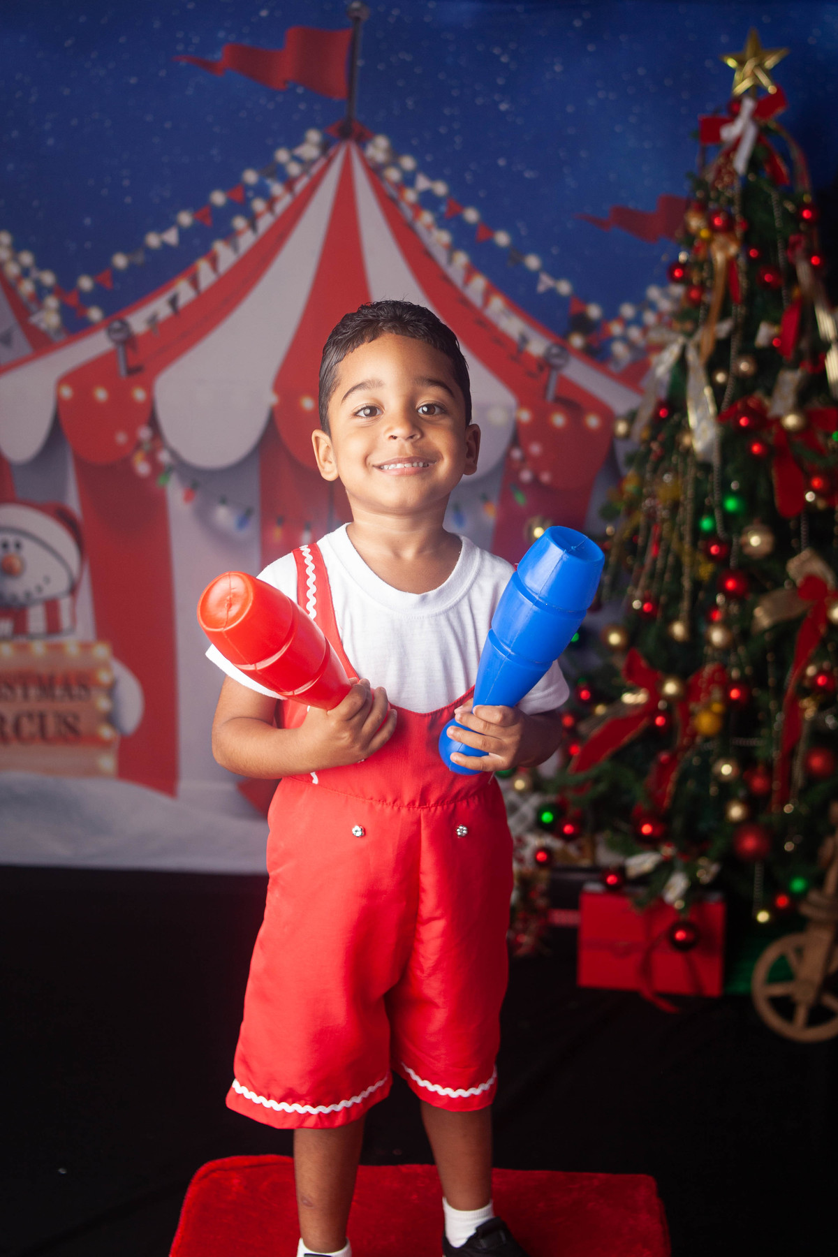 Sessão de fotos do Natal Circense 2022 no Bairro de Campo Grande -RJ 