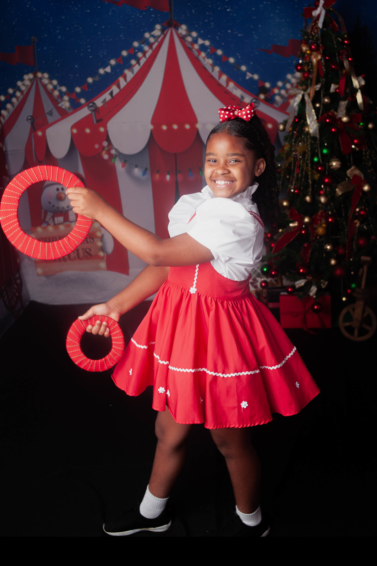 Sessão de fotos do Natal Circense 2022 no Bairro de Campo Grande -RJ 